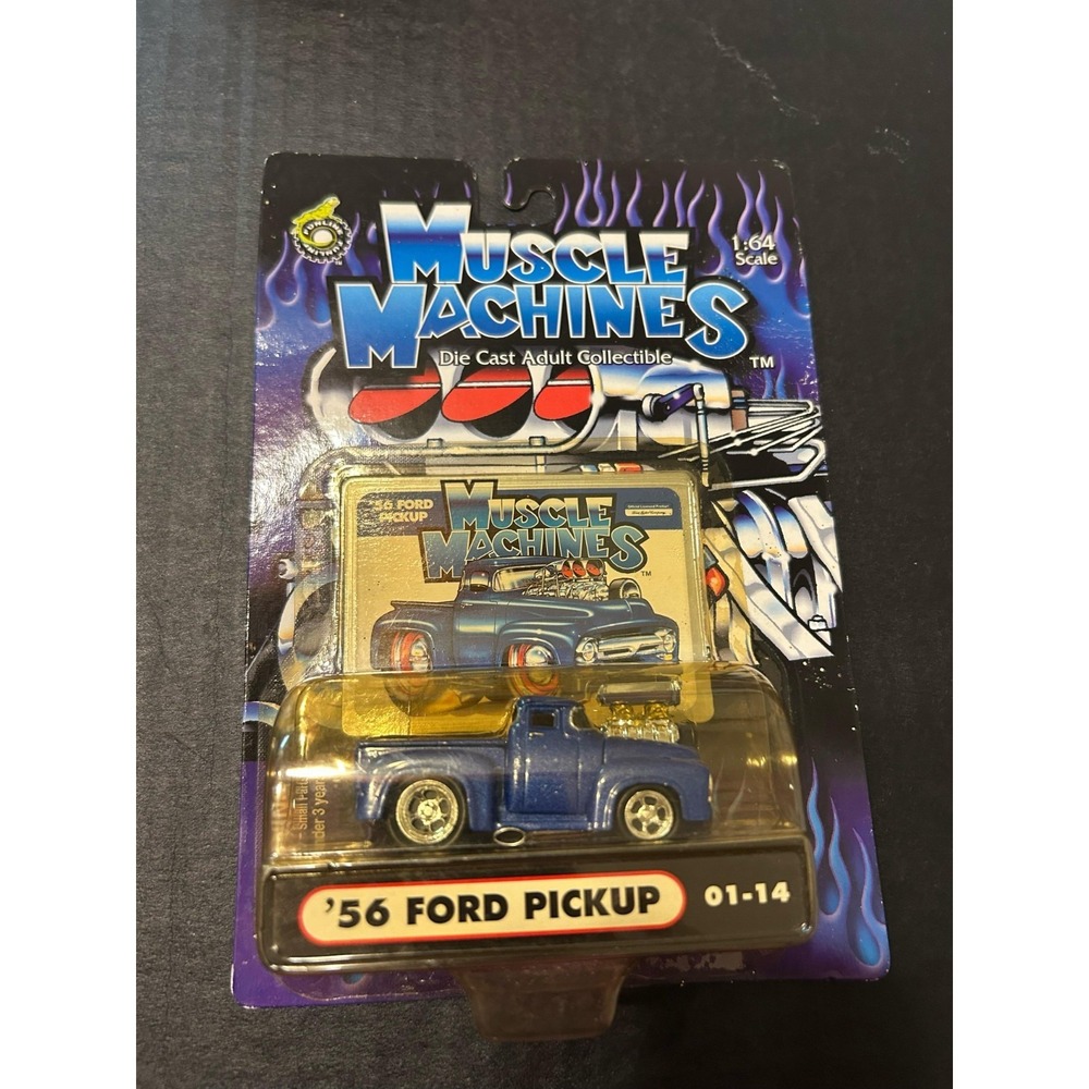 Muscle Machines '56 Ford Pickup, Blue 01-14 (2001)